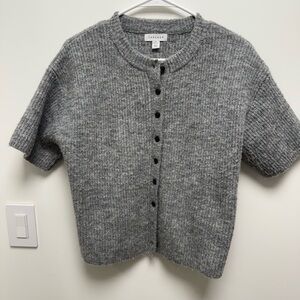 Top Shop - Gray Knit Cardigan (S-M)